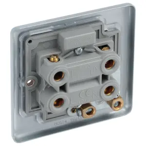 BG Metal Clad 45A Square Double Pole Switch With Power Indicator