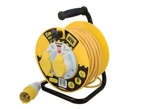 Masterplug 25M 16A 110V Cable Reel with Thermal Cut-Out