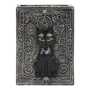 Something Different Resin Black Cat Storage Box Grey (One Size)