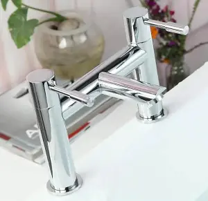 Bathroom Modern Bath Filler Waterfall Silver Mixer Tap