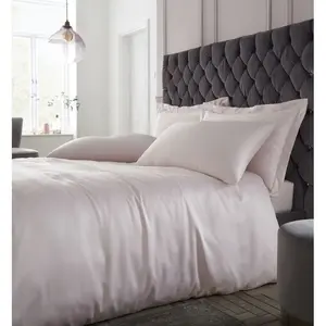 Silky Soft Satin Duvet Cover Set with Pillowcases Blush / Single Duvet Cover + 1 Standard Pillowcase