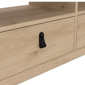 Barcelona TV-Unit 3 Drawers in Jackson Hickory Oak