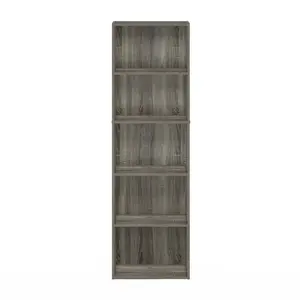 Aliesha Open Shelf Bookcase French Oak / 132.1cm H x 40.1cm W x 23.9cm D