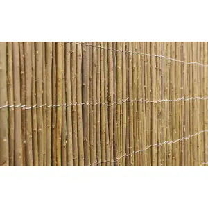 Willow Fencing Outdoor Screen, Screening Panel for Gardens, Balcony, Terraces, Wind/Sun Privacy Shield Divider (1m x 4m)