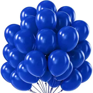 Unique Party Premium Quality Latex Balloons (Pack of 50) Blue (One Size)