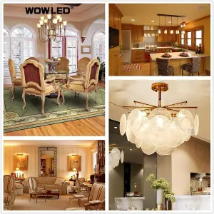 WOWLED G4 LED Light Bulbs, 2W Energy Saving Warm White G4 LED Light Bulbs, Replace Halogen Bulbs for Chandelier Home  10 Pcs