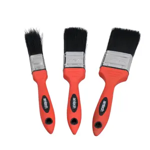 9pc Paint Brush No Bristle Loss Set For Painting + Decorating Soft Grip Handle