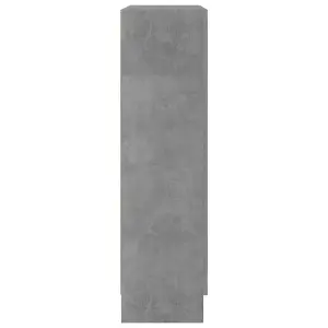 Berkfield Book Cabinet Concrete Grey 82.5x30.5x115 cm Engineered Wood