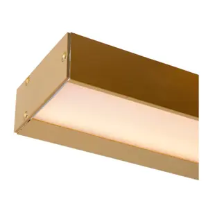 Lucide Alexa Modern Wall Light Bathroom - LED - 1x8W 3000K - IP44 - Matt Gold, Brass