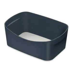 Leitz MyBox Cosy Velvet Grey Organiser Storage Tray Long