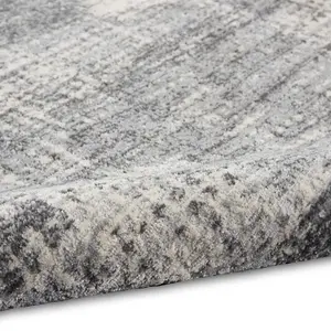 Grey Beige Modern Easy to Clean Abstract Rug For Dining Room Bedroom And Living Room-122cm X 183cm