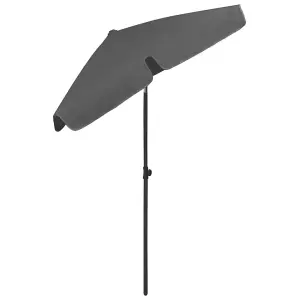 Berkfield Beach Umbrella Anthracite 180x120 cm