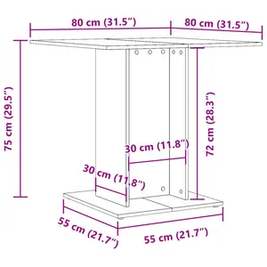 Palmateer Dining Table White