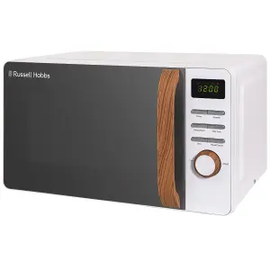 Russell Hobbs Scandi Microwave 17 Litre 700W White Wood Effect Digital RHMD714-N