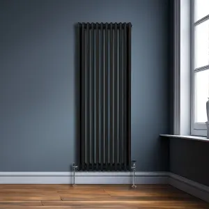 Traditional 3 Column Radiator - 1800 x 562 mm - Black