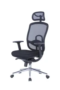 Miami Office Chair with Wheels in Black