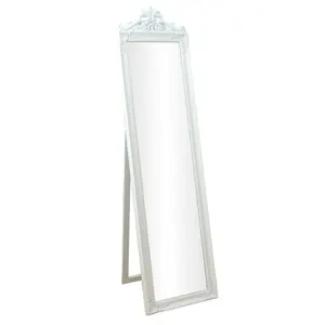 Cheval Mirror 45cm x 170cm White