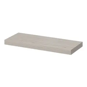 GoodHome Cusko Oak effect oak effect Rectangular Floating shelf (L)60cm x (D)23.5cm