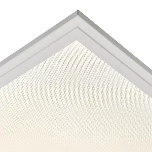 Luminosa Stratus Recessed Panel Light 4000K 40W White Paint & Opal Polycarbonate