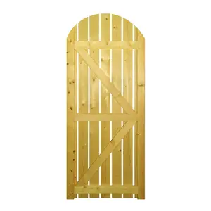 CARLA Open Boarded Bow Top Timber Gate 1050mm Wide x 1800mm High CA74