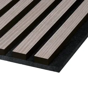 Premium Acoustic Slat Wall Panel 2.4m x 0.6m Grey