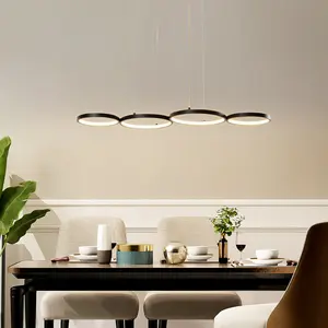 Cermenho 4 - Light Black LED Linear Pendant