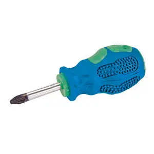 PZ2 x 38mm Pozidriv Screwdriver Soft Grip Handle & Hard Pozi Pozzi Head Driver