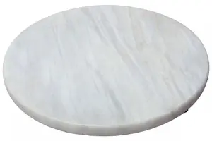 Interiors by Premier Ziarat Sunny Round Chopping Board, Non-Slip Marble Chopping Board, Easy to Clean Small Chopping Board