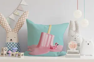 Flamingo Ice Cream Cushions 45cm x 45cm