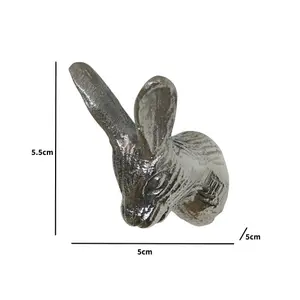 Melody Maison Silver Rabbit Head Drawer Knob