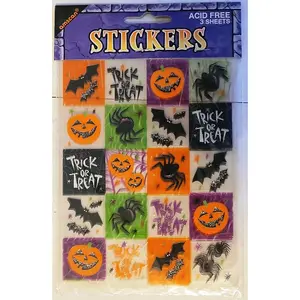 Amscan Trick Or Treat Halloween Stickers Multicoloured (One Size)