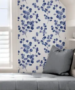 NuWallpaper Bliss Indigo Self Adhesive Wallpaper