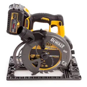 Dewalt DCS576N 54v XR Flexvolt Circular Saw 190mm Plunge Rail Base + Tstak Case