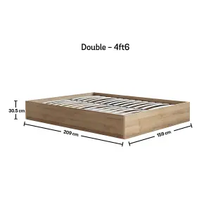 Molle Wooden Ottoman Storage Bed Frame - King Size 5ft