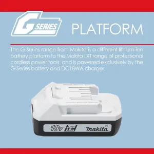 2 x Makita BL1815G 18v G-Series 1.5ah Lithium Ion Battery HP457D DF457D