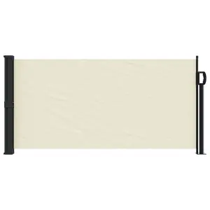 Berkfield Retractable Side Awning Cream 100x500 cm