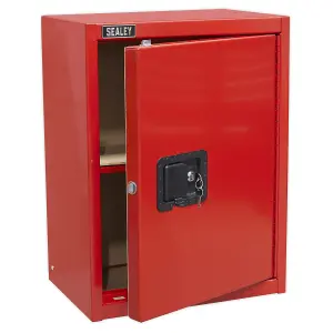 Sealey Airbag Cabinet With Quality Slam Type Lock Wall Mountable - Red AP95