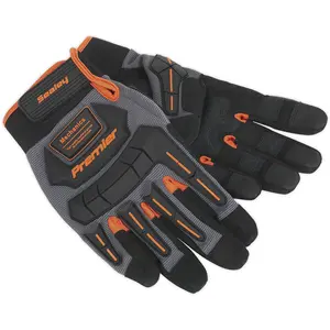 Premium Large Mechanics Anti-Collision Gloves for Knuckle and Finger Protection