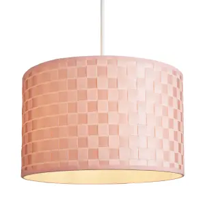 Inlight Juno Pink Woven Lamp shade (D)35cm