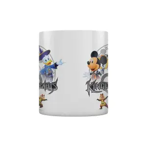 Kingdom Hearts Logo Mug White/Black/Blue (One Size)