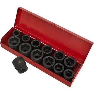 Premium 13 Piece Impact Socket Set - 3/4" Drive for Professional & DIY Use