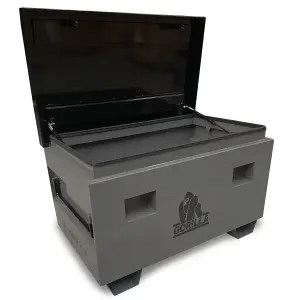 GORILLA Heavy Duty Steel Site Box 444 Litre L1067 x D643 x H647mm Locking Tool Storage Chest