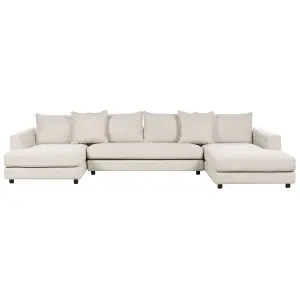 Corner Sofa LILVIKEN Light Beige Fabric Symmetrical