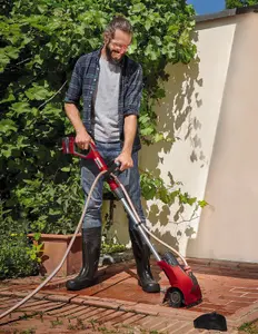 Einhell Cordless Patio Cleaner 18V Power X-Change - Effortless Cleaning Of Astroturf Paving Decking Grout PICOBELLA - Body Only