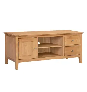 Hallowood Furniture Hereford Oak Large TV Unit