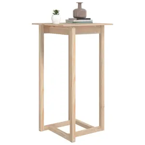 Square 60Cm L x 60Cm W Dining Table Natural / H110 x L60 x W60Cm 