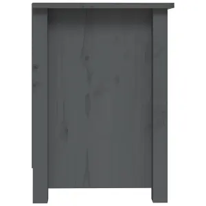 Berkfield TV Cabinet Grey 103x36.5x52 cm Solid Wood Pine