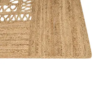 Jute Area Rug 160 x 230 cm Beige YENIKOY