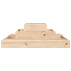 Berkfield Planter 80x80x27 cm Solid Wood Pine