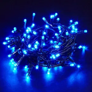 Snowtime 240 Multi-Function String LED Lights in Blue - 17m Lit Length